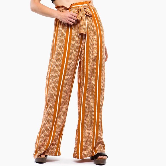 Dotted Stripe Wide Leg Pant - Picture 2 of 5